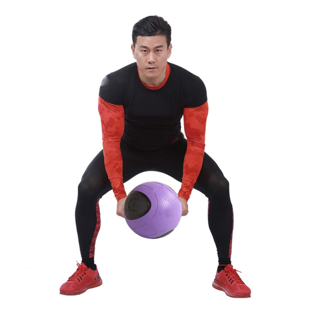 Medicine Balls Rubber Medicine Ball Fitness Ball, Strength Training Throwing Training Balance Training Aerobics Solid Ball, 1-10kg (Size : 4kg/8.8lb)