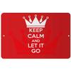 Makoroni - Keep Calm and LET IT GO - 8"x12" Aluminum Novelty Fun Street Sign, DesD10 view 1