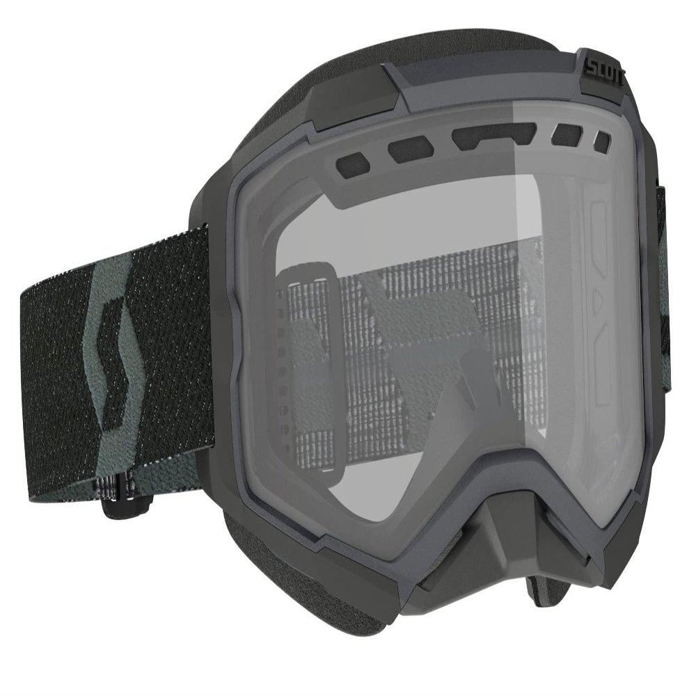 SCOTT Fury Adult Snowmobile Goggles - Black/Clear/One Size