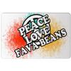 Makoroni - Peace Love FAVA Beans - 8"x12" Aluminum Novelty Fun Street Sign, DesR11 view 1