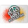 Makoroni - Peace Love Silverfish - 8"x12" Aluminum Novelty Fun Street Sign, DesF7 view 1