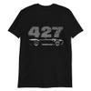 1966 high-Performance Pony car Cobra 427 Super Snake Short-Sleeve T-Shirt Black view 1