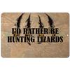 Makoroni - I'd Rather BE Hunting Lizards Hunt Hunter Hunting - 8"x12" Aluminum Novelty Fun Street Sign, DesW92 view 1