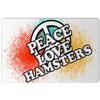 Makoroni - Peace Love Hamsters - 8"x12" Aluminum Novelty Fun Street Sign, DesS89 view 1