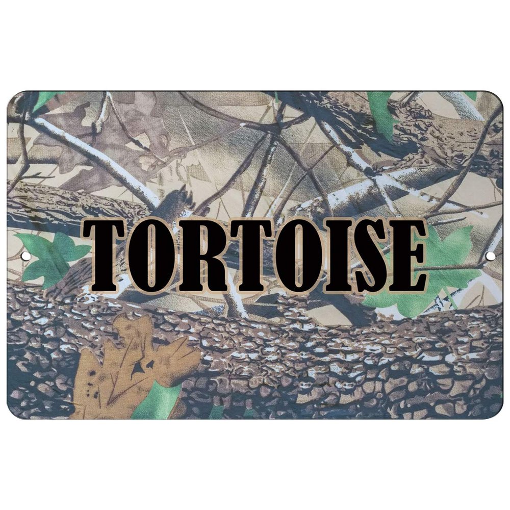 Makoroni - I'd Rather BE Hunting Tortoise Hunt Hunter Hunting - 8"x12" Aluminum Novelty Fun Street Sign, DesC8