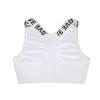 Moily Big Girls Racer Back Padded Sports Bra Gymnastics/Dance.Yoga Athletic Crop Top 2 Pack Underwear V Neck White 10-12 view 3