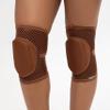 Queen Wear  Nude Mocha Grip Pole Dance Knee Pads  Perfect Woman Protection for Ballet Modern Dance and Indoor Sports (XL) view 1