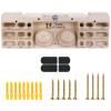 TWO STONES Wooden Hangboard Rock Climbing Pull Up Bar Designed Training for Climbing, Wooden Fingerboard Climbing Training Board for Building Core Strength and Endurance (CJ-HB2005) view 1