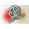 Makoroni - Peace Love King Cobras - 8"x12" Aluminum Novelty Fun Street Sign, DesW10 view 1