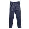 easyforever Kids Girls Shiny Faux Leather Dance Stretchy Length Leggings Pants Active Sport Gym Yoga Trousers Navy Blue 4 view 4