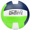 Xcello Sports Volleyball Assorted Graphics with Pump Navy/Green/White, Navy/Orange/White (Pack of 6) view 4