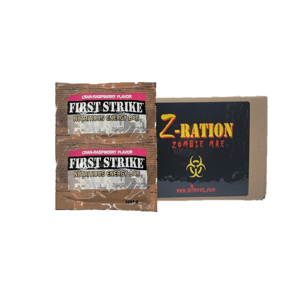 4 First Strike Bars (Apple-Cinnamon, Cran-Raspberry & Chocolate) / FSR Component (Cran-Raspberry)