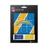 Rico Industries NFL Los Angeles Chargers Peg Tic Tac Toe Game 4.4 x 4.5-" view 3