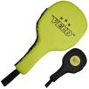 VELO. Taekwondo Kick Pad Microfiber Leather Double Kicking Durable Strike Pads Kickboxing Training Combat Sports Karate Target (Green-Black, Pair) view 2
