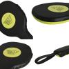 VELO. Taekwondo Kick Pad Microfiber Leather Double Kicking Durable Strike Pads Kickboxing Training Combat Sports Karate Target (Green-Black, Pair) view 4