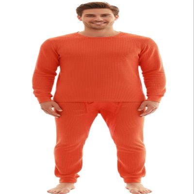 At The Buzzer Thermal Underwear Set for Men 95962-Orange-S