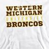 Western Michigan University Official Between The Lines Unisex Adult Pull-Over Hoodie, White, 3X-Large view 2