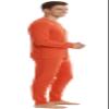 At The Buzzer Thermal Underwear Set for Men 95962-Orange-3X view 2