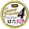 Duel H3591N-5CR PE Line Fishing Line Super X-Wire 4 [Line Fishing Line Fishing Tackle High Strength High Sensitivity] No. 1.2 78.4 ft (200 m) 5 Color/Yellow Marking view 1