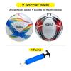 Xcello Sports Soccer Ball Size 3 Assorted Graphics with Pump (Pack of 2) view 2