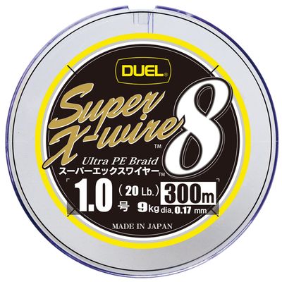 Duel H3617N-5CR PE Line Fishing Line Super X-Wire 8 [Line Fishing Line Fishing Tackle High Strength High Sensitivity] No. 1.0 No. 10 1188.1 ft (300 m) 5 Color/Yellow Marking