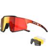 KAPVOE Polarized Cycling Glasses with 4 Interchangeable Lenses TR90 Sports Sunglasses Women Men Running MTB Bike Bicycle Accessories 11 Red view 1