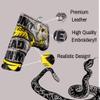 Pins & Aces Golf Co. Dont Tread On Me Premium Headcover - Quality Leather, Hand-Made Head Cover - Style and Customize Your Golf Bag - Tour Inspired, American, Patriotic Classic Design (Blade) view 2