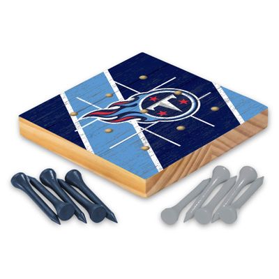 Rico Industries NFL Tennessee Titans Peg Tic Tac Toe Game 4.4 x 4.5-"