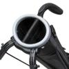 Sunday Stand Bag | Lightweight Carry Golf Bag with Speed Handle, Padded Strap, and Pocket for Driving Range, Par-3, and Executive Courses (Black) view 3
