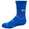 Champion unisex child Champion Kids' 6-pack Crew Socks, Crew Multi Script - Blue, 5 7 US view 4