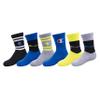 Champion unisex child Kids' Multipacks Socks, Crew Stripe - Green, 9 7 US view 1