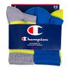 Champion unisex child Kids' Multipacks Socks, Crew Stripe - Green, 9 7 US view 2