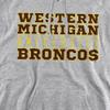 Western Michigan University Official Between The Lines Unisex Adult Pull-Over Hoodie, Athletic Heather, 3X-Large view 2