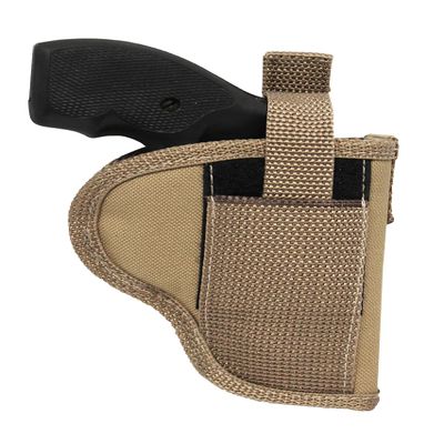 Barsony Desert Sand Outside The Waistband Holster for Ruger LCR 357 Left