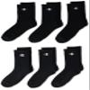 Champion unisex child Kids' Multipacks Socks, Crew - Black, 9 7 US view 1