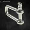 MarineNow 316 Stainless Steel Long D-Shackle Marine Grade Choose Size and Pack Quantity (12 mm, 50-Pack) view 3