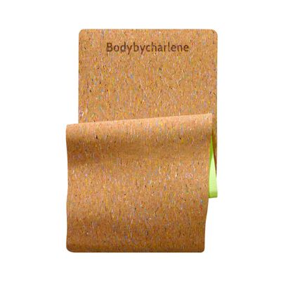 Air Cork Yoga Mat - Bodybycharlene - Non Slip, Natural Anti Skid Cork Surface with TPE Backing - 71"X24"X10mm Thick, Eco Friendly