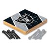 Rico Industries NFL Las Vegas Raiders Peg Tic Tac Toe Game 4.4 x 4.5-inches view 1