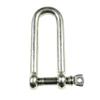 MarineNow 316 Stainless Steel Long D-Shackle Marine Grade Choose Size and Pack Quantity (04 mm, 01-Pack) view 1