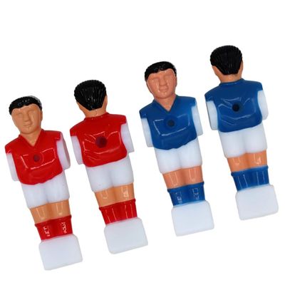 Kisangel 4pcs Tabletop Football Players Replacement Parts Foosball Figures for Soccer Table Red Easy to Install Standard Compatible