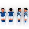 Kisangel 4pcs Tabletop Football Players Replacement Parts Foosball Figures for Soccer Table Red Easy to Install Standard Compatible view 3