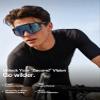 KAPVOE Polarized Cycling Glasses with 4 Interchangeable Lenses TR90 Sports Sunglasses Women Men Running MTB Bike Bicycle Accessories 06 Blue Black view 3