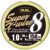 Duel H3605N-5CR SuperX-Wire 8 PE Line Fishing Line, Fishing Gear, High Strength, High Sensitivity, No. 1.0, 49.2 ft (150 m), 5 Colors/Yellow Marking view 1