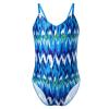 YONGHS Toddler Baby Girls One Piece Swimsuit Spaghetti Shoulder Straps Criss Cross Backless Leotard Swimwear Lake_Blue 4T view 3