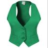 Design by Olivia Women's Dressy Casual Versatile Racerback Vest Tuxedo Suit Waistcoat Kelly Green M view 1