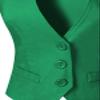Design by Olivia Women's Dressy Casual Versatile Racerback Vest Tuxedo Suit Waistcoat Kelly Green M view 4