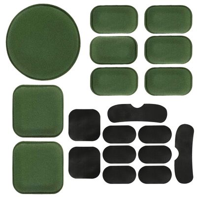 AOUTACC Universal Airsoft Helmet Pads 19PCS, Reuse Helmet Replacement Foam Padding Kits Set Accessories Mats for Fast/Mich/ACH/USMC/PASGT Helmet (EVA Foam, Green)