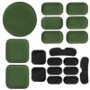 AOUTACC Universal Airsoft Helmet Pads 19PCS, Reuse Helmet Replacement Foam Padding Kits Set Accessories Mats for Fast/Mich/ACH/USMC/PASGT Helmet (EVA Foam, Green) view 1