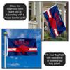 Bills Throwback Vintage Retro 3x5 Banner Flag view 3