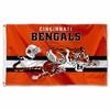Bengals Throwback Vintage Retro 3x5 Banner Flag view 1